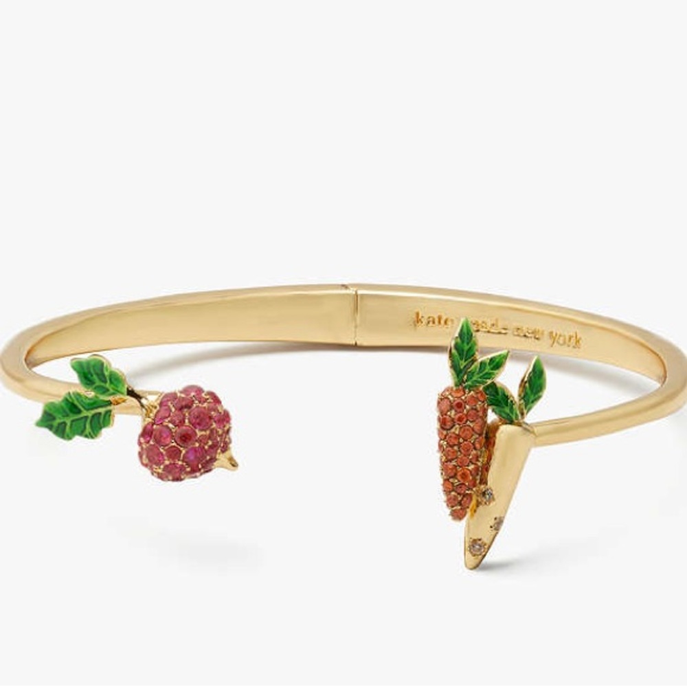 🥕 NWT Kate Spade Harvest Time Vegetable Hinge Cuff 🥕